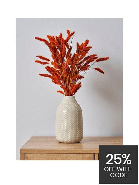 very-home-chevron-ceramic-vase