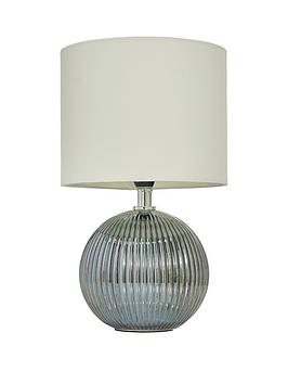 Product photograph of Very Home Tay Ceramic Table Lamp - Black from very.co.uk