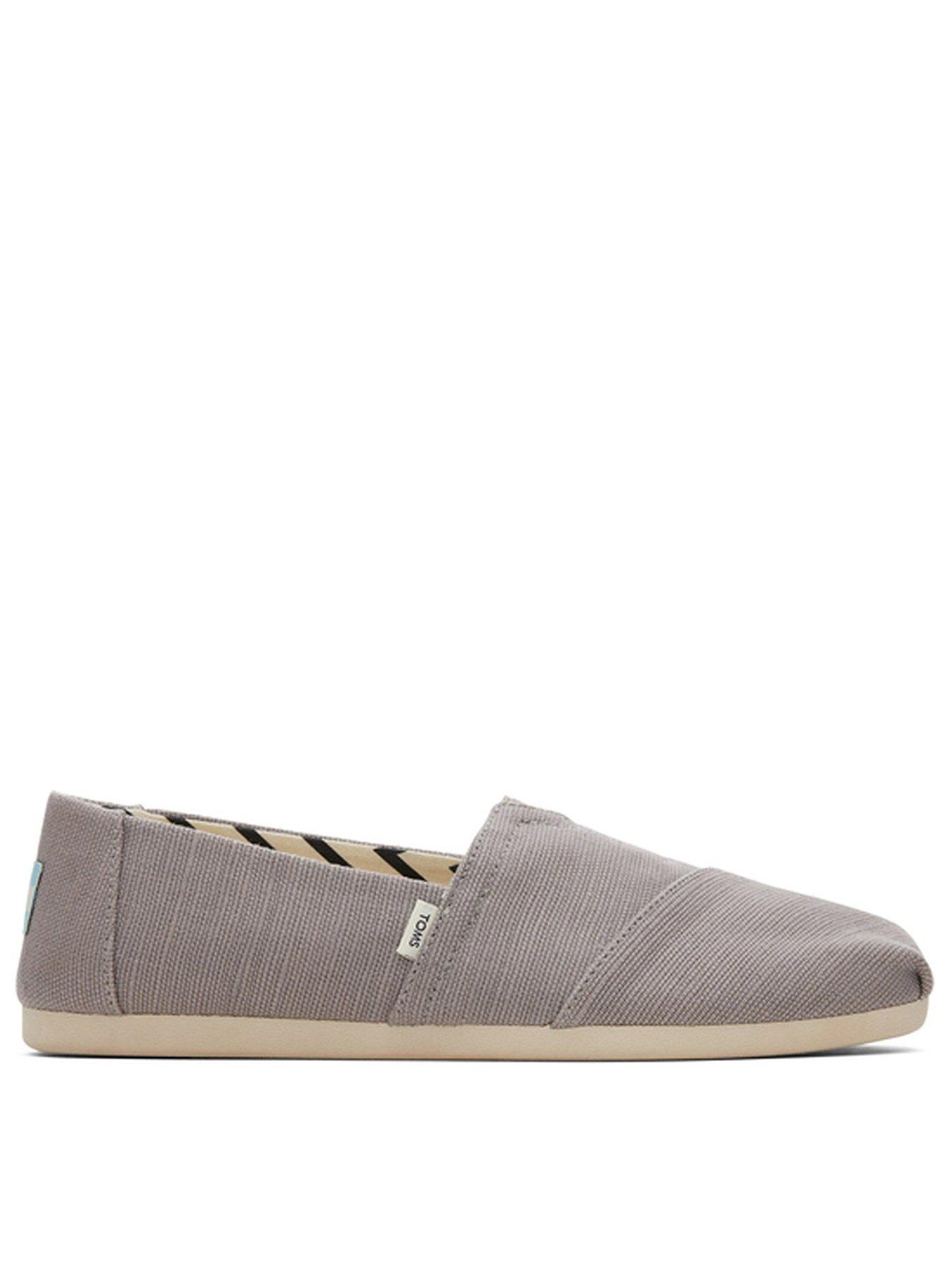 TOMS Alpargata Cotton Canvas Espadrille, Grey, Size 8, Women