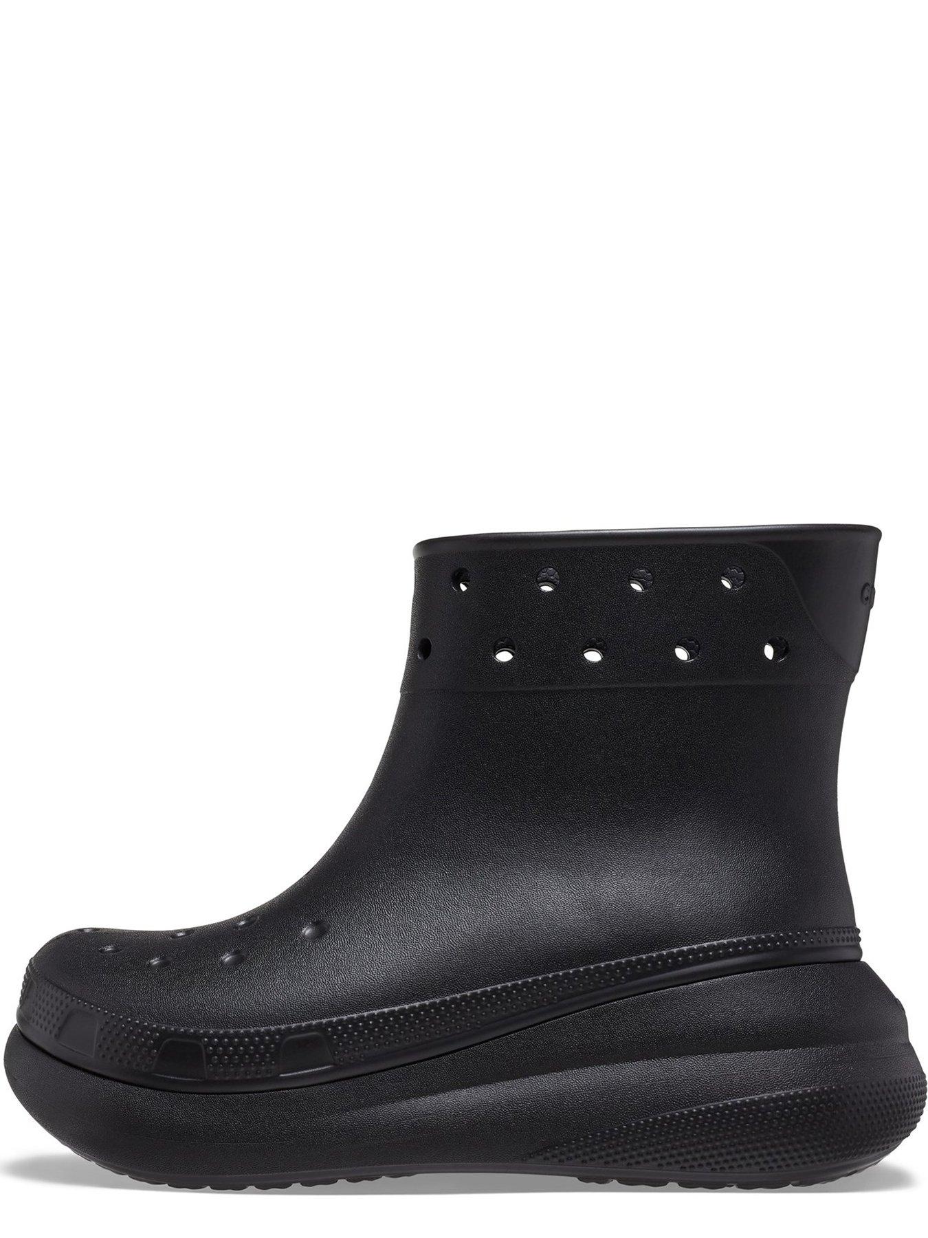 Crocs Classic Crush Boot - Black | very.co.uk