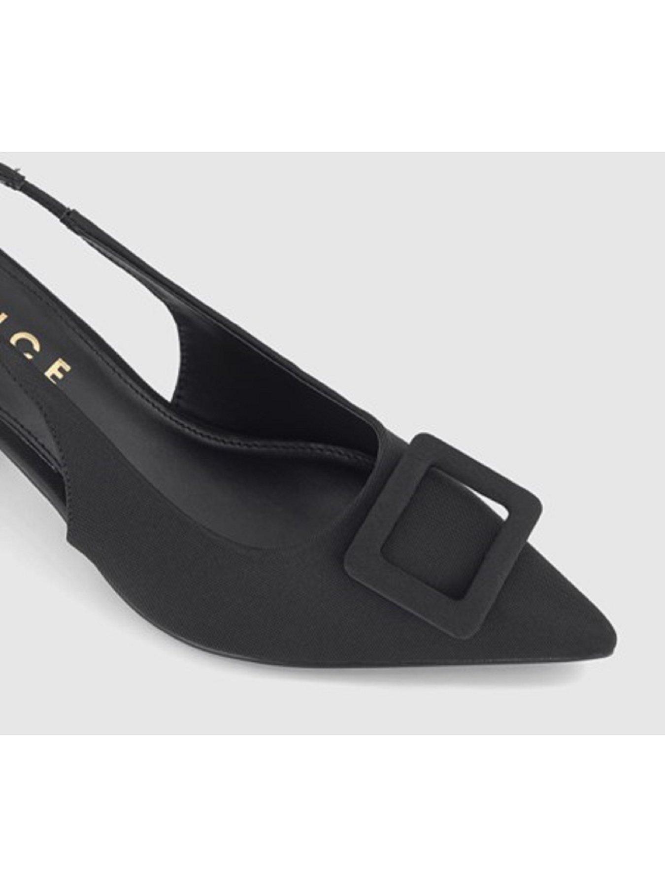 Office on sale black slingbacks