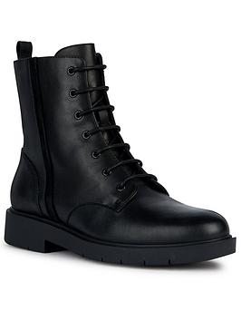 geox d spherica ec1 ankle boots - black, black, size 6, women
