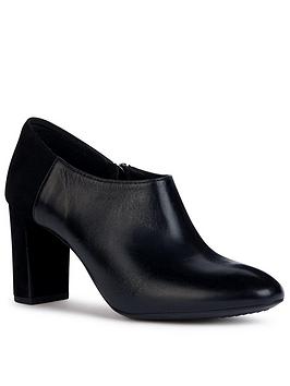 geox d pheby 80 heeled boots - black