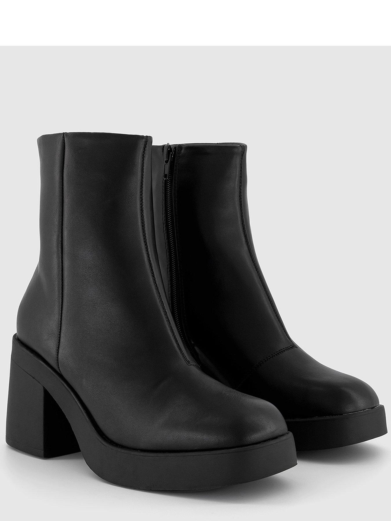 Office black hot sale ankle boots sale