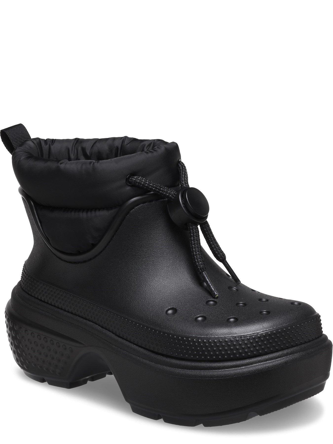 Crocs Stomp Puff Boot - Black | very.co.uk