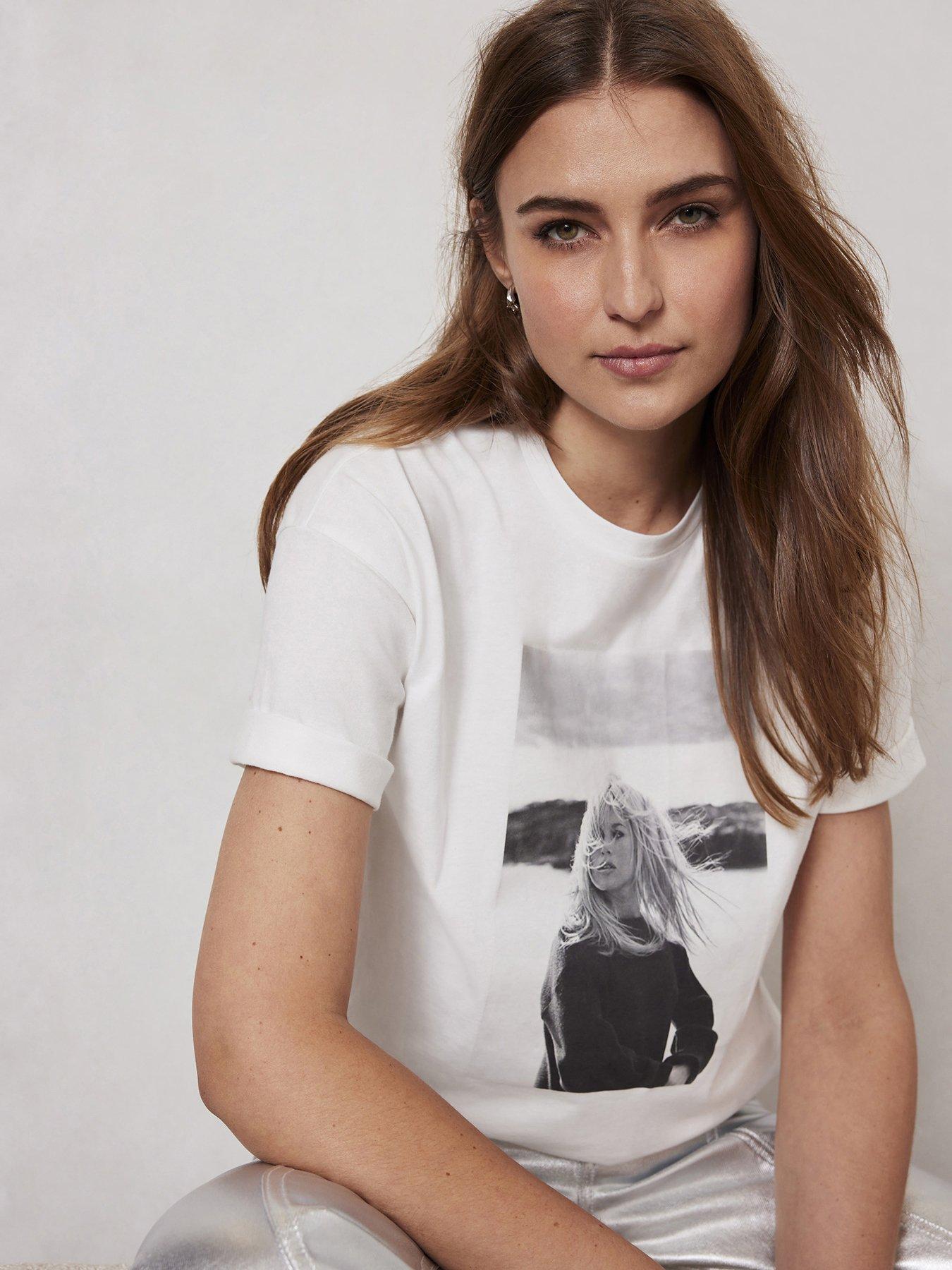 White bardot outlet t shirt