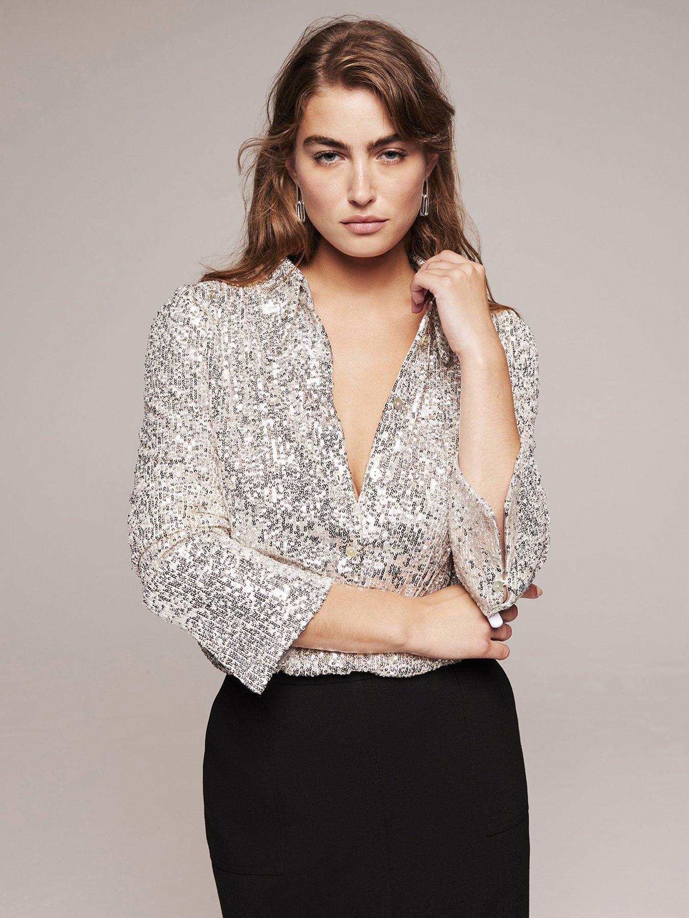 Sequin tops outlet uk