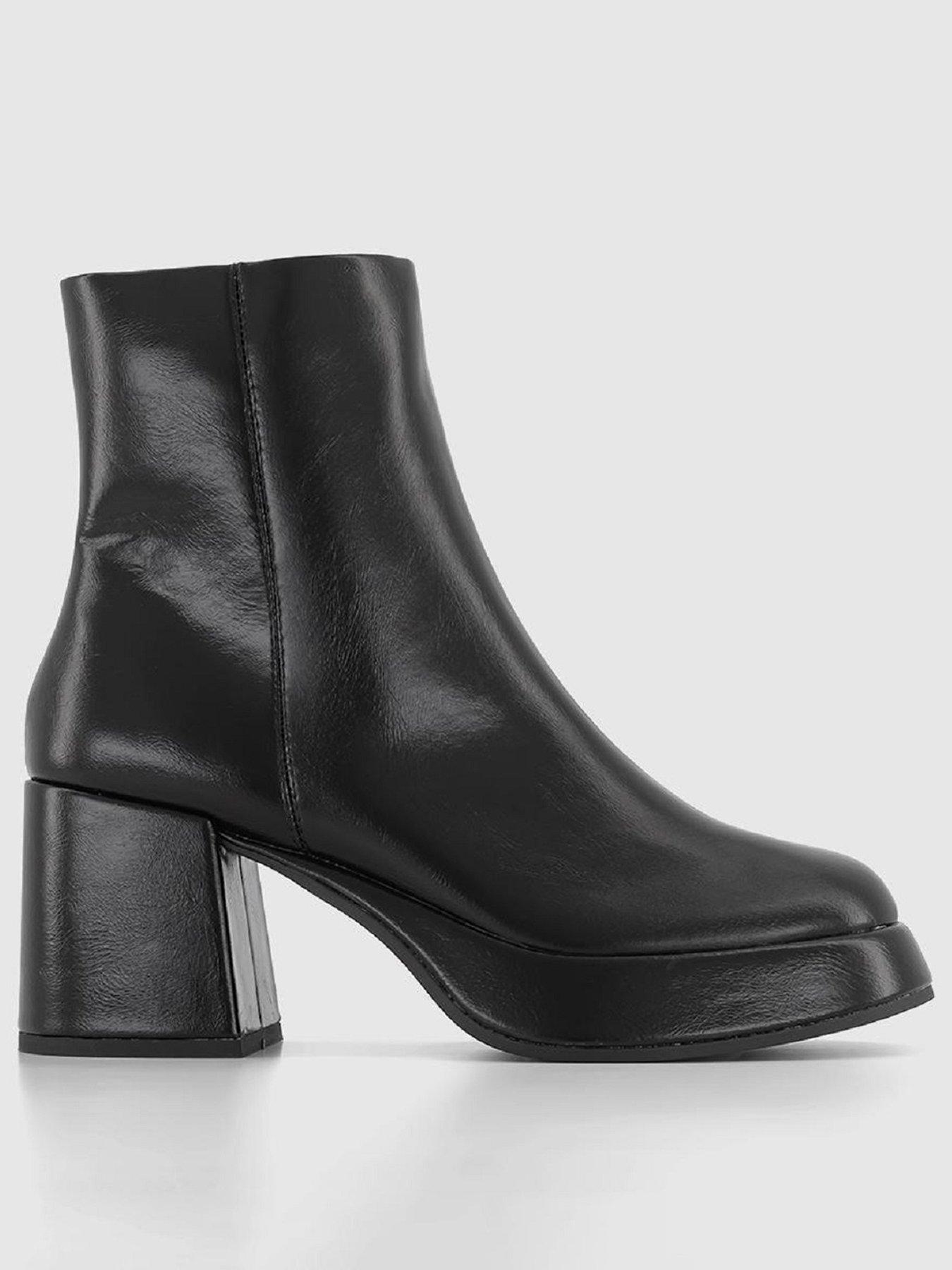 Office ladies ankle 2025 boots sale