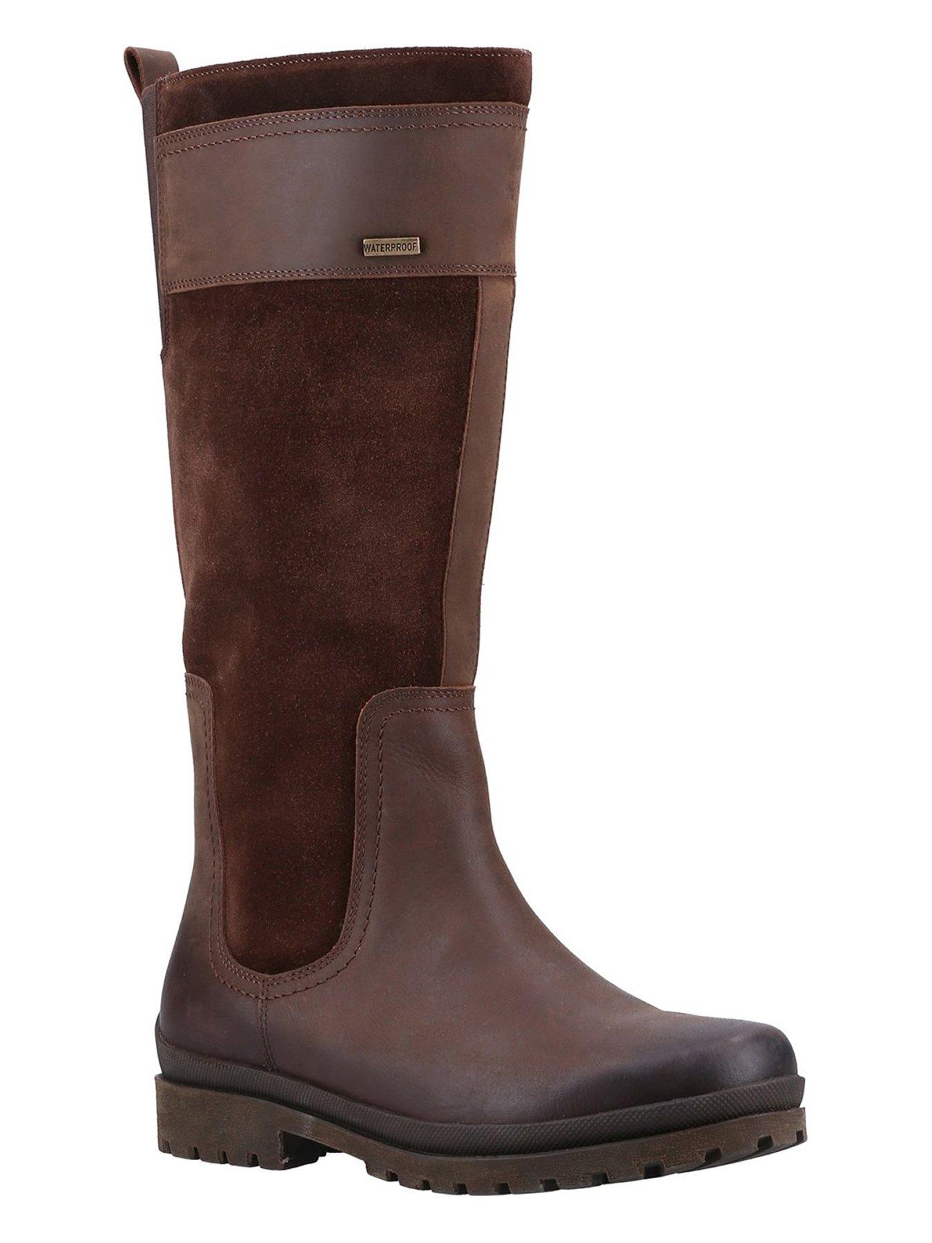 Cotswold Cotswolds Painswick Suede And Leather Knee Boots - Brown ...