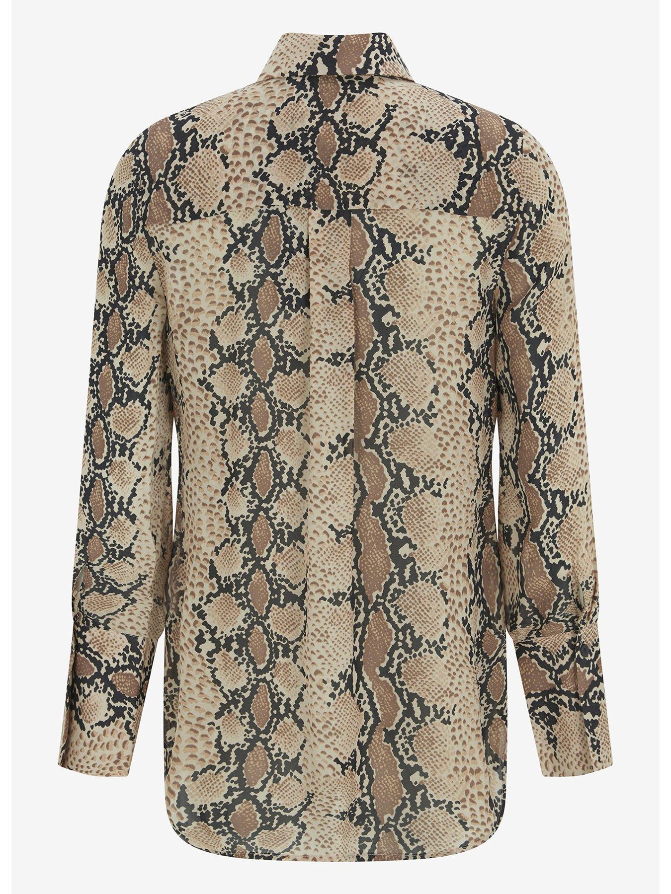 Mint Velvet bestseller - This snake print shirt is Mint Velvet's