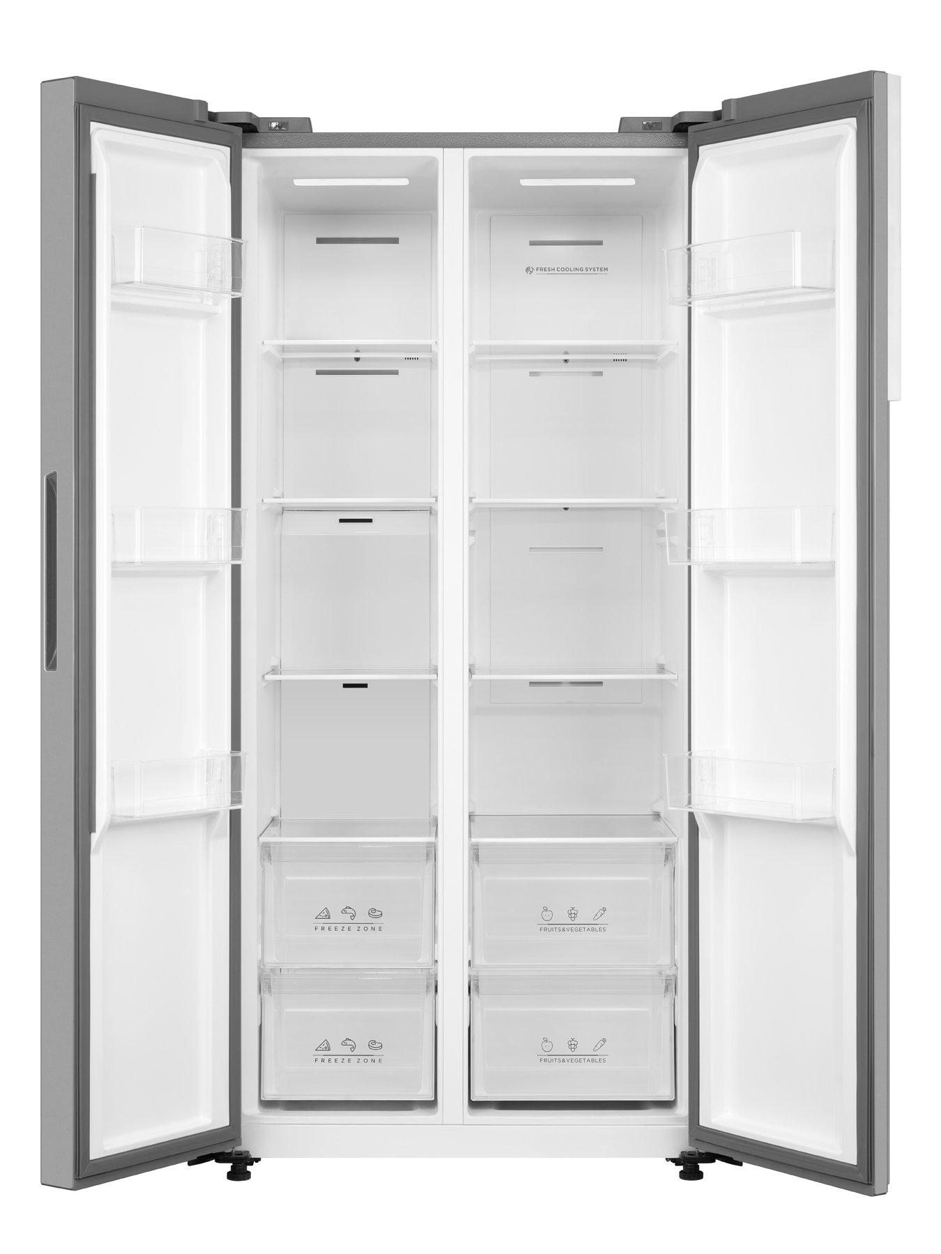 Image 2 of 7 of Swan SR750100I 84cm Wide, Total No Frost, American-Style Freestanding Fridge Freezer - Inox