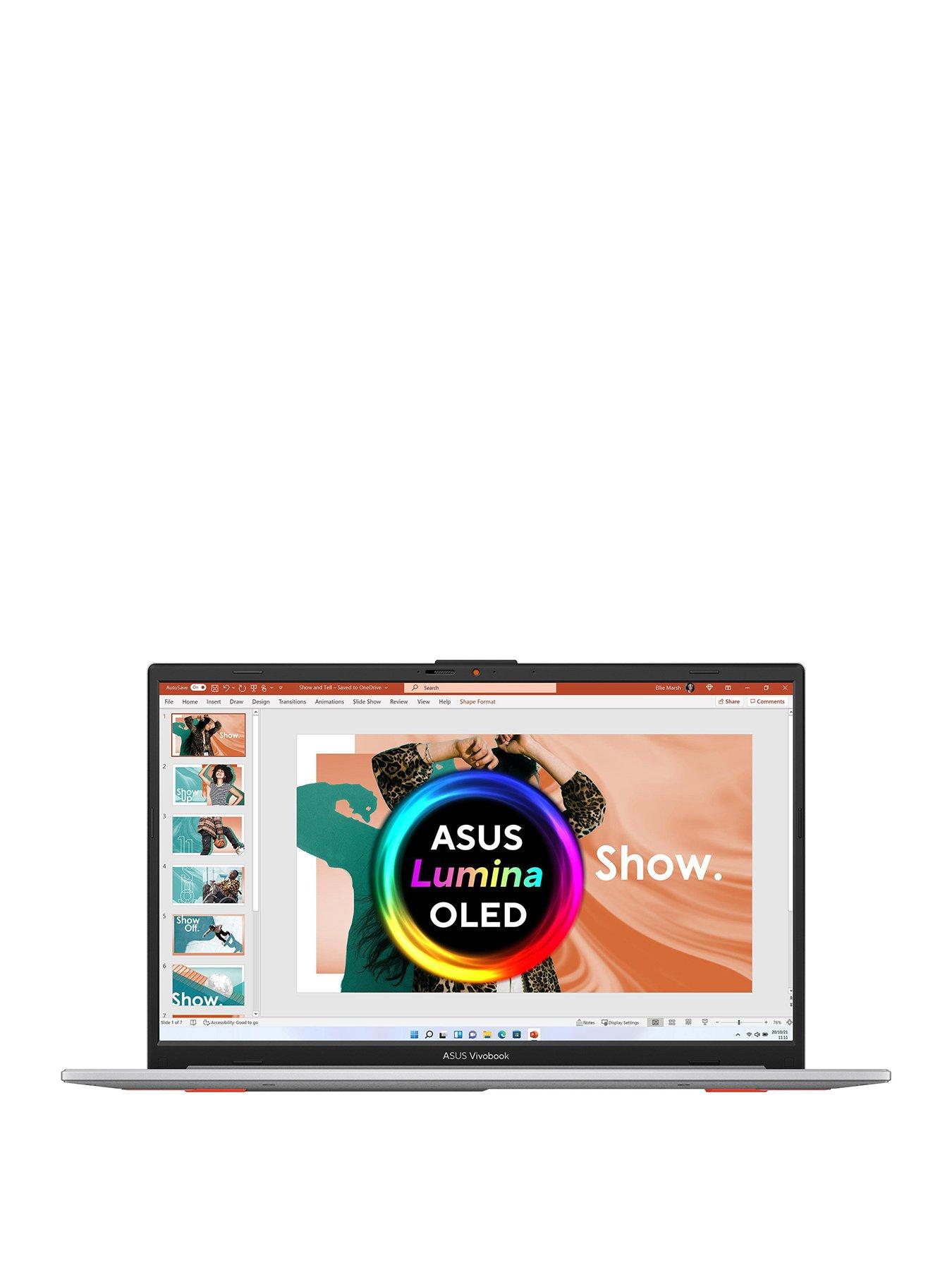 Image 2 of 7 of Asus Vivobook&nbsp;Go 15 OLED Laptop&nbsp;- 15.6in FHD, AMD Ryzen 5, 8GB RAM, 256GB SSD, E1504FA-L1669W,&nbsp;with Optional Microsoft 365 Family (1 Year)&nbsp;- Silver