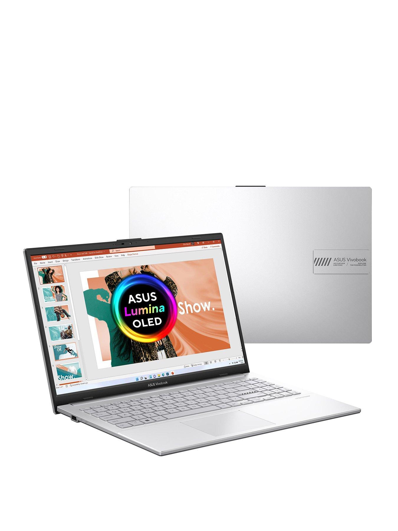 Image 3 of 7 of Asus Vivobook&nbsp;Go 15 OLED Laptop&nbsp;- 15.6in FHD, AMD Ryzen 5, 8GB RAM, 256GB SSD, E1504FA-L1669W,&nbsp;with Optional Microsoft 365 Family (1 Year)&nbsp;- Silver