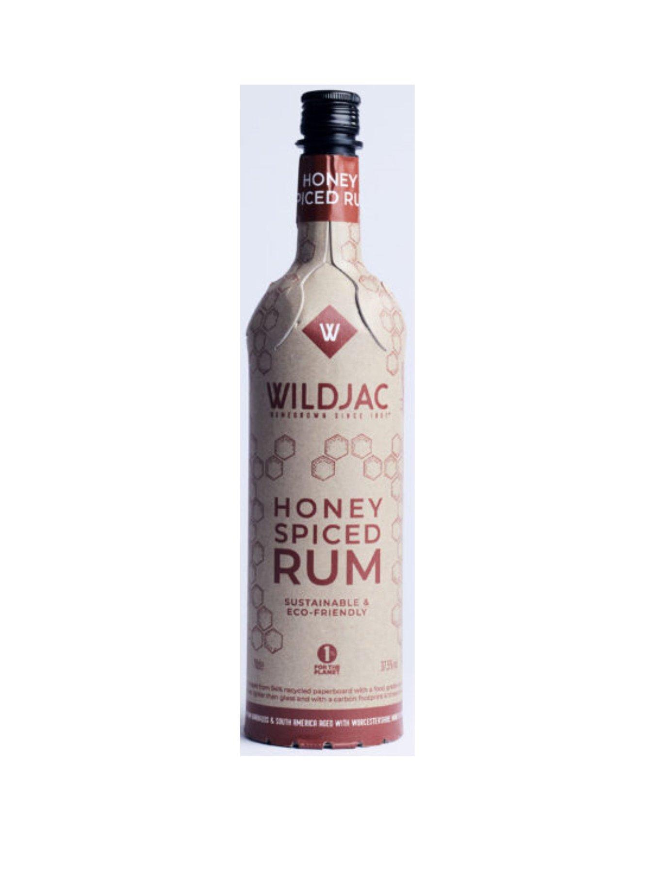 Product photograph of Wildjac Rum In A Box Frugal Packaging Range - Honey Spiced 70cl from very.co.uk