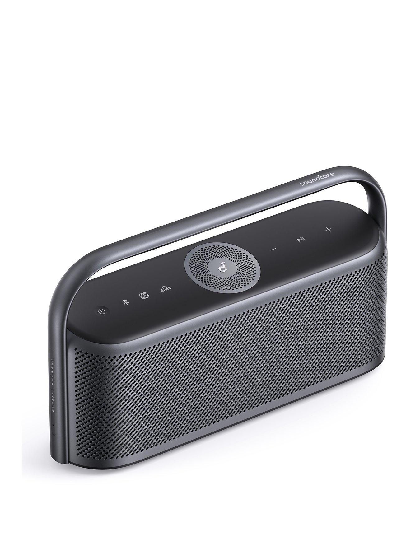 by Anker Motion X600 Bluetooth Speaker with Wireless Hi-Res Spatial Audio,  Built-In Handle