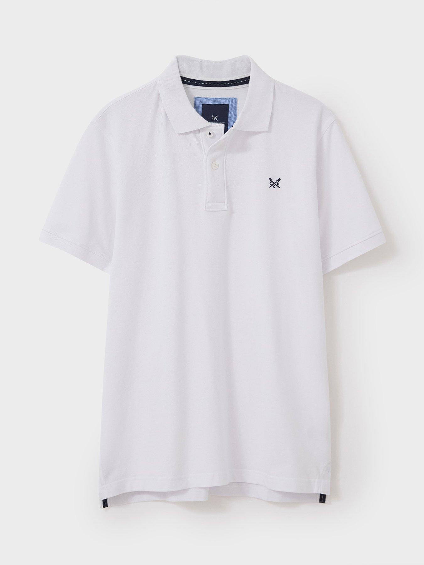 Image 3 of 5 of Crew Clothing Classic Pique Polo - White