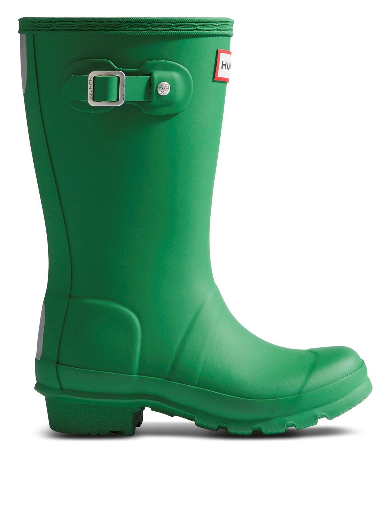 Boys green 2024 hunter wellies