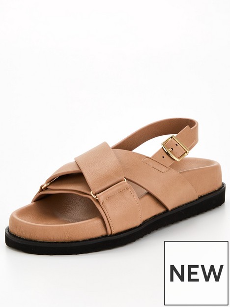 v-by-very-double-buckle-chunky-flat-sandal