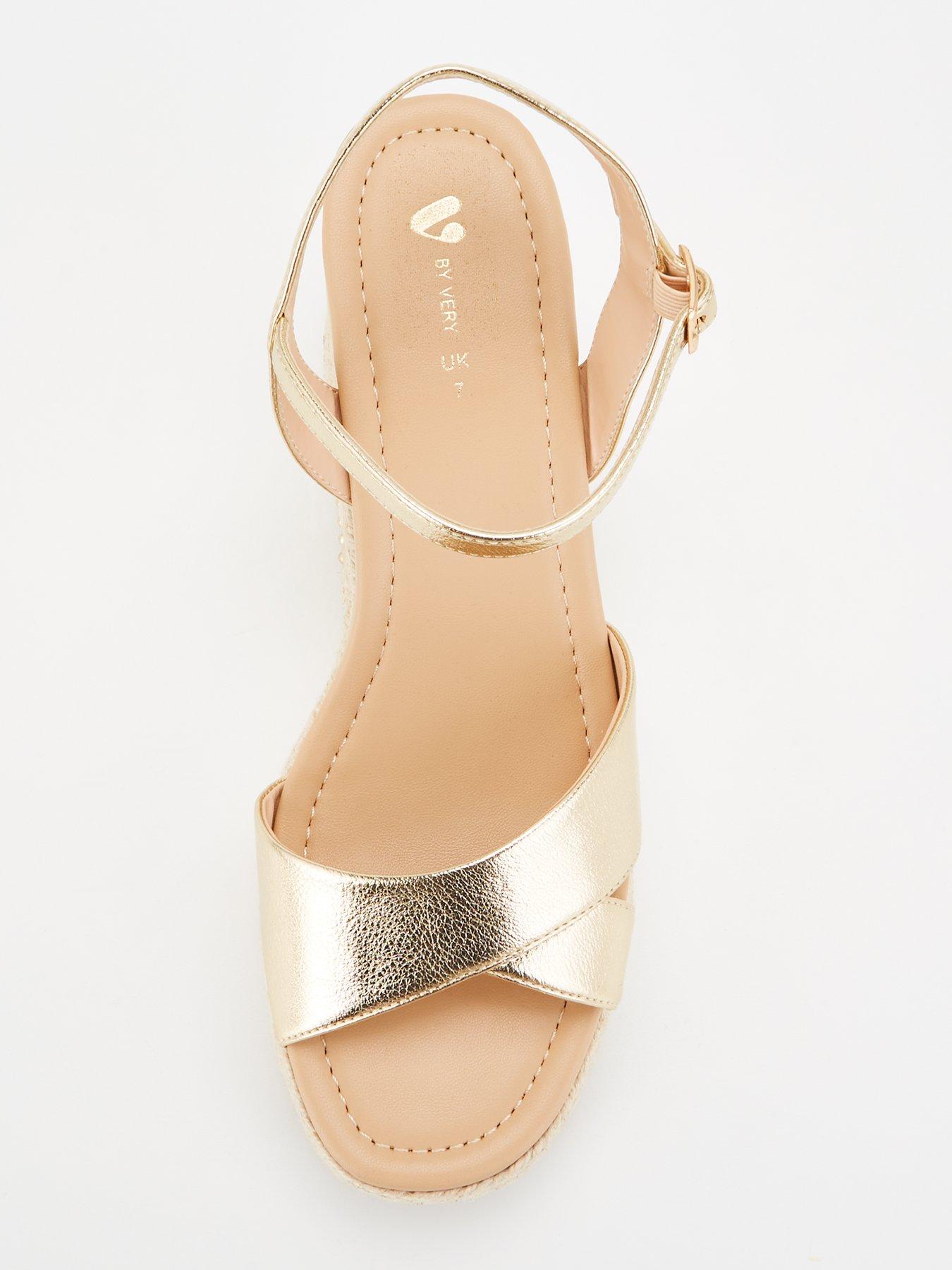 Qupid rose gold sandals store