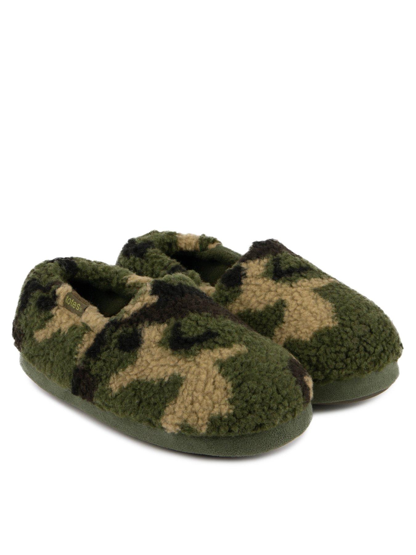 Image 1 of 6 of TOTES Camouflage Borg Slippers