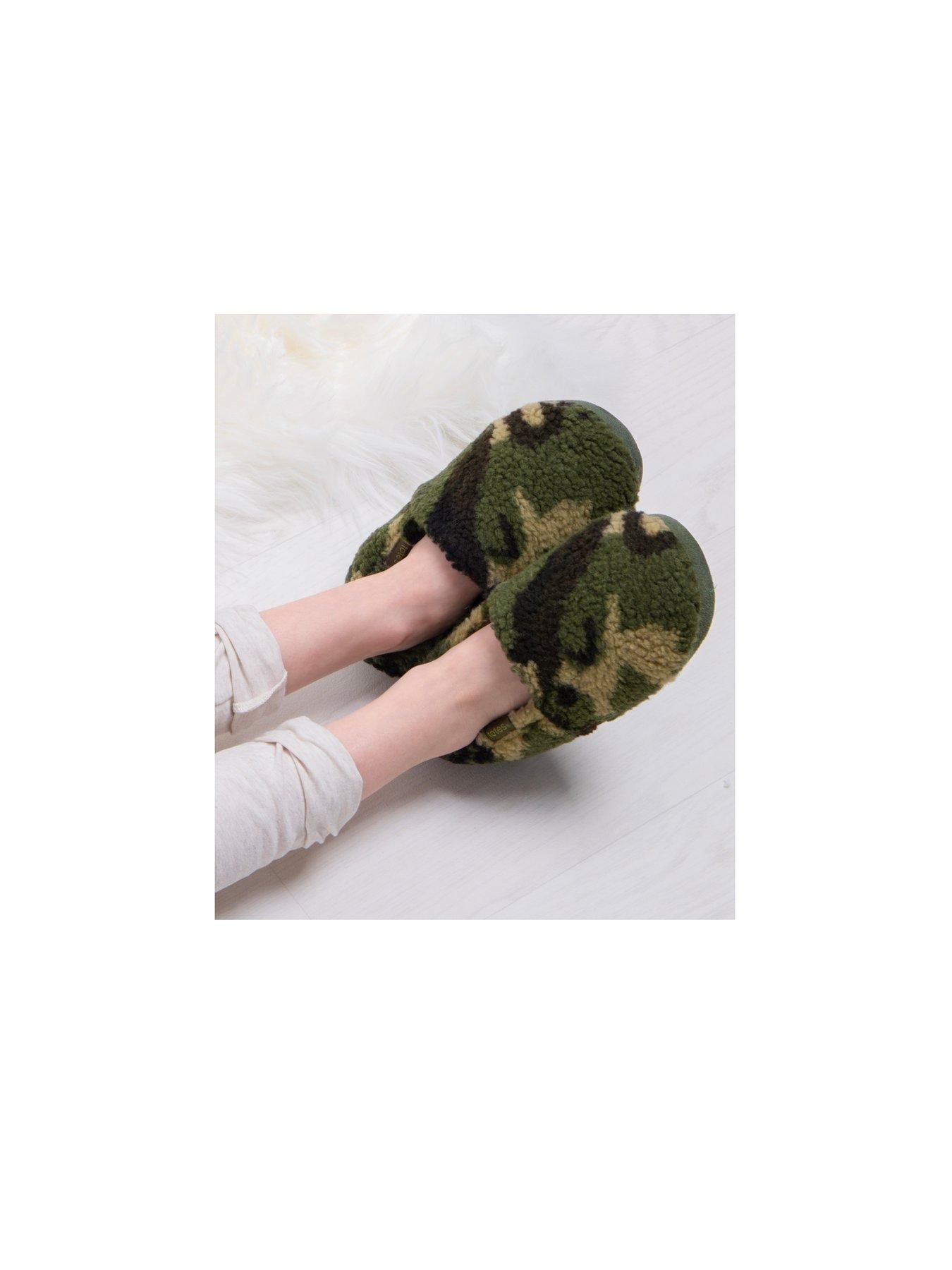 Image 6 of 6 of TOTES Camouflage Borg Slippers