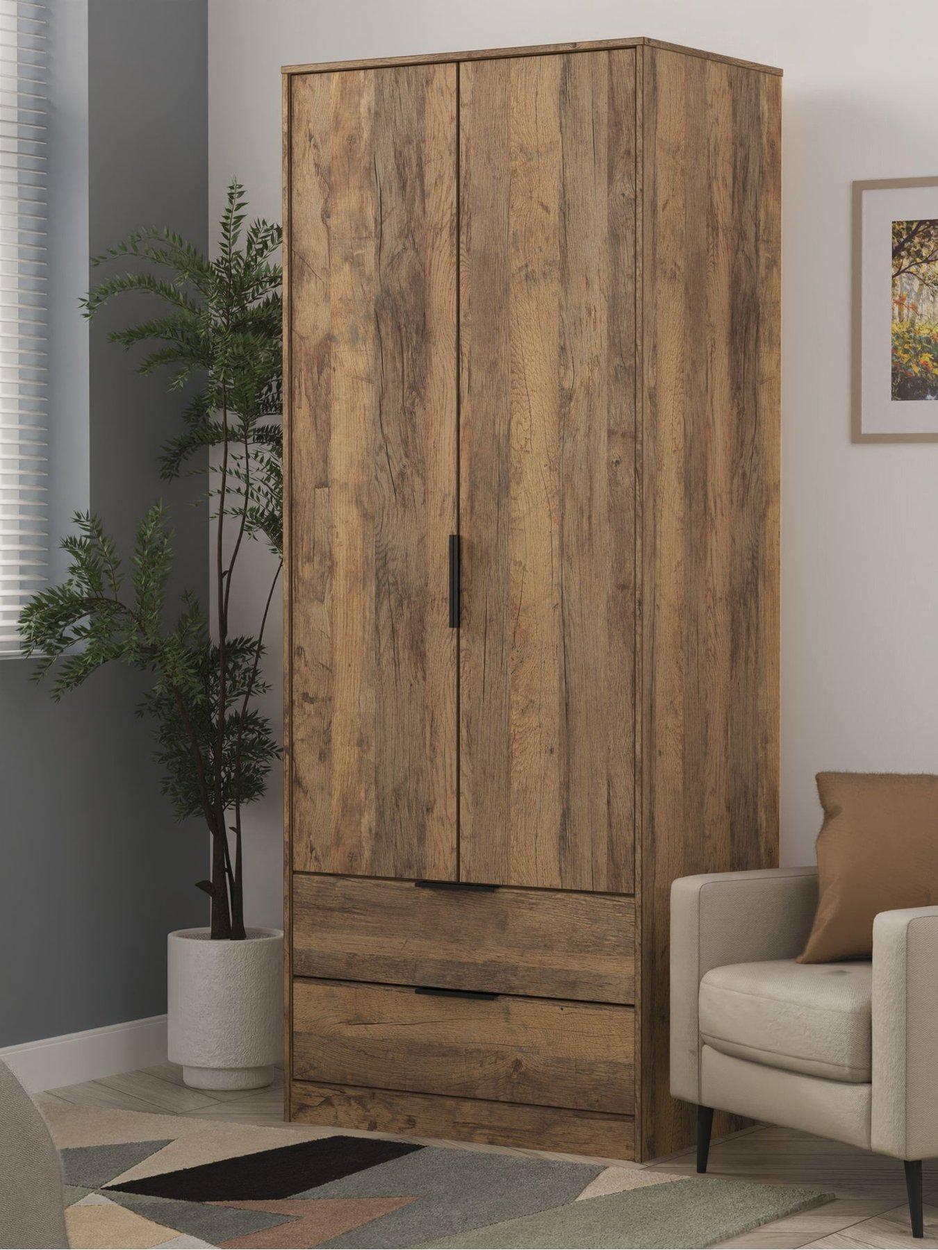 undefined Emerson Ready Assembled 2 Door 2 Drawer Wardrobe