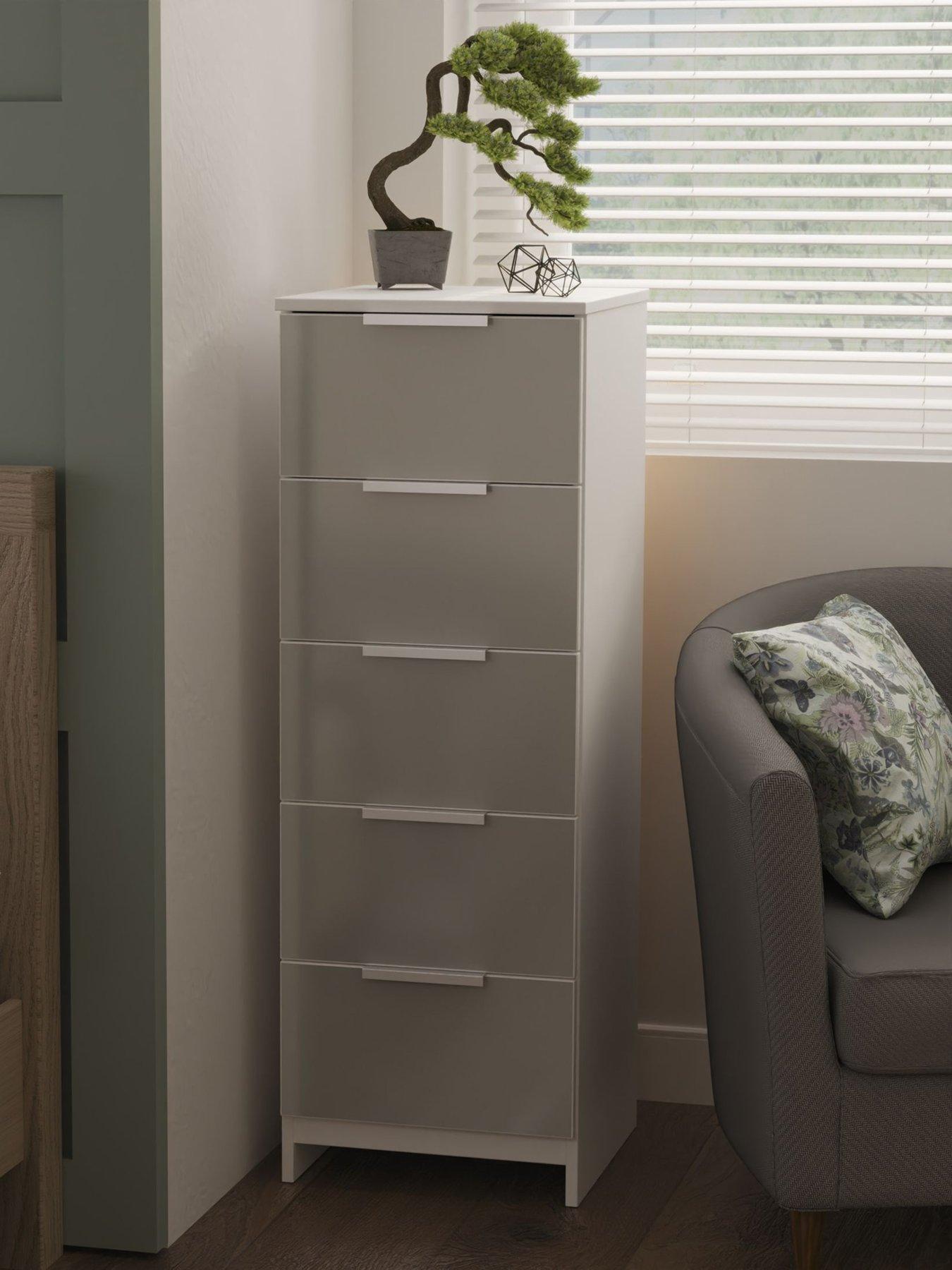 undefined Adair Ready Assembled 5 Drawer Tallboy