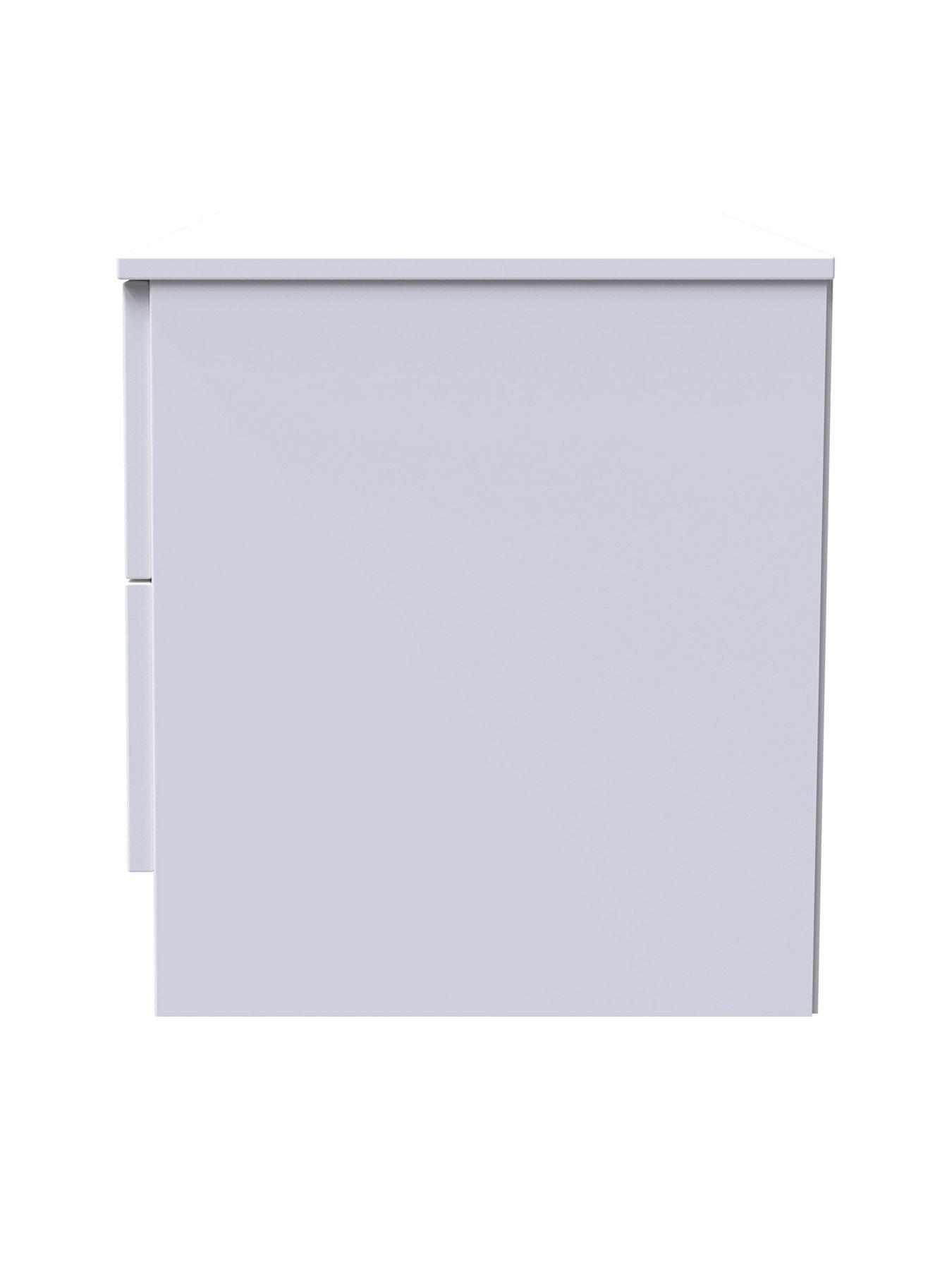 Image 6 of 6 of SWIFT Adair Ready Assembled 2 Drawer Bedside Cabinet - Matt&nbsp;Grey