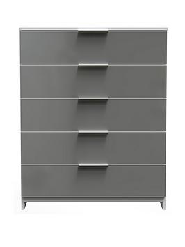 Product photograph of Swift Adair Ready Assembled 5 Drawer Chest from very.co.uk