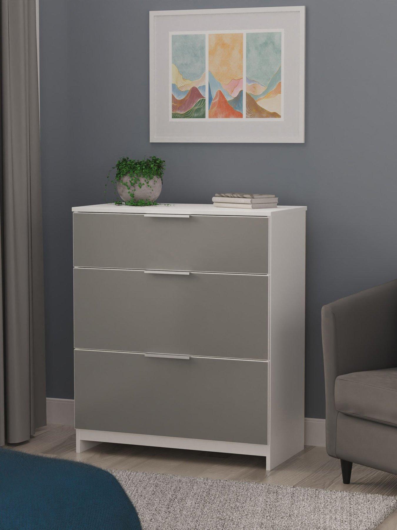 Product photograph of Swift Adair Ready Assembled 3 Drawer Deep Chest from very.co.uk