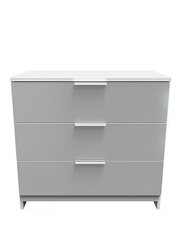 Product photograph of Swift Adair Ready Assembled 3 Drawer Deep Chest from very.co.uk