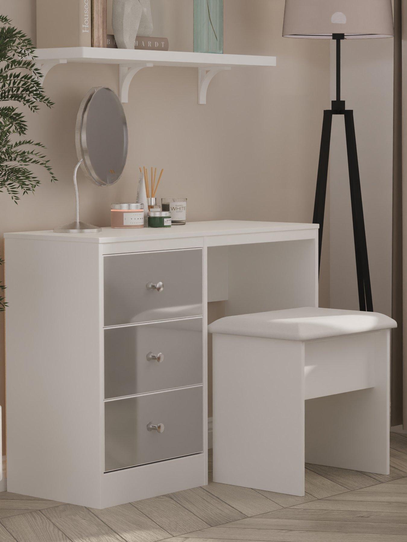 undefined Verity Ready Assembled 2 Piece Dressing Table and Stool Set