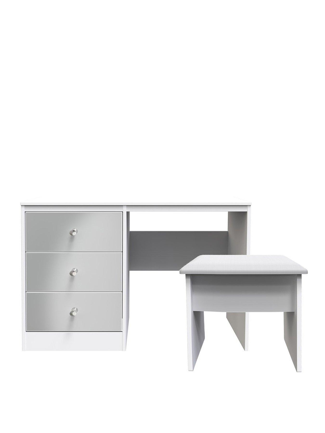 Swift Verity Ready Assembled 2 Piece Dressing Table And Stool Set