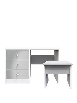 Product photograph of Swift Verity Ready Assembled 2 Piece Dressing Table And Stool Set from very.co.uk