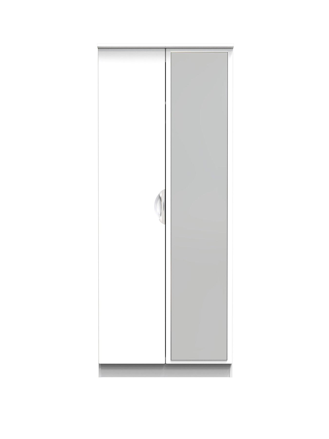 Image 2 of 6 of SWIFT Alva Ready Assembled&nbsp;2 Door Gloss&nbsp;Mirrored Wardrobe