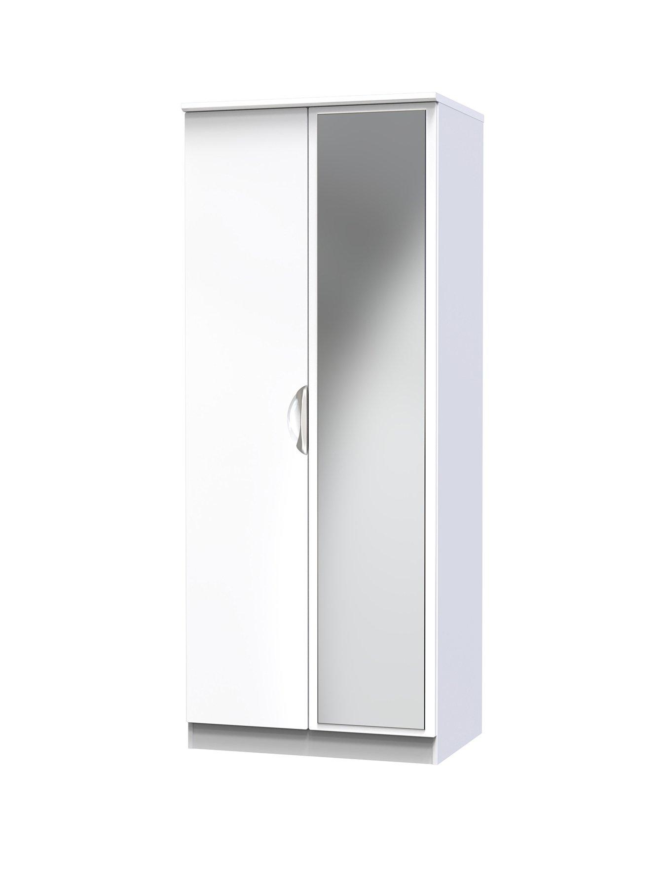 Image 3 of 6 of SWIFT Alva Ready Assembled&nbsp;2 Door Gloss&nbsp;Mirrored Wardrobe
