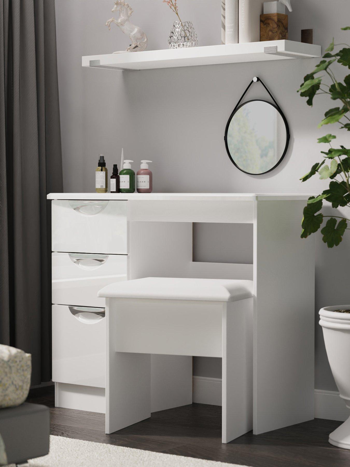 White gloss vanity table online
