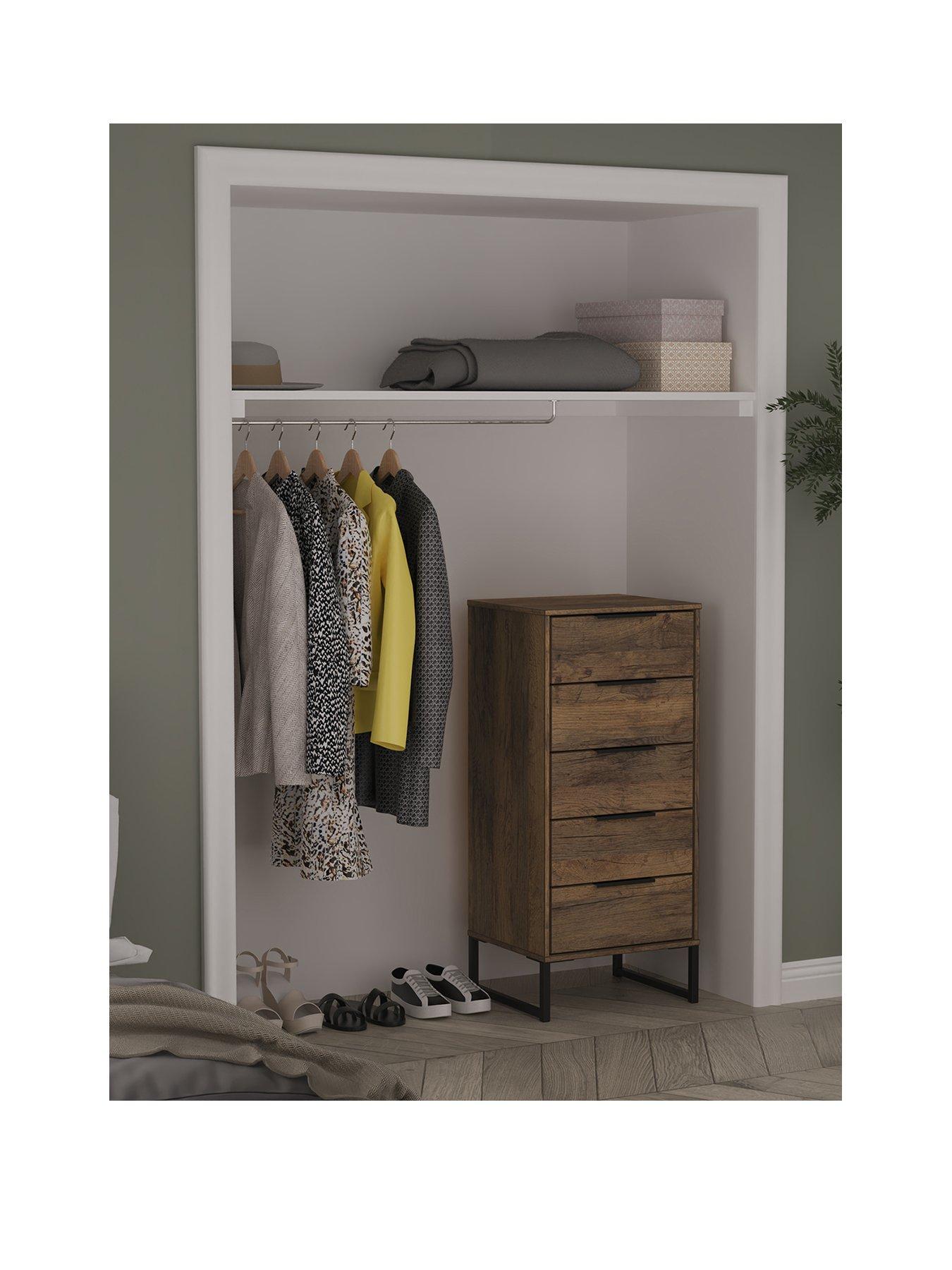 undefined Emerson Ready Assembled 5 Drawer Tallboy