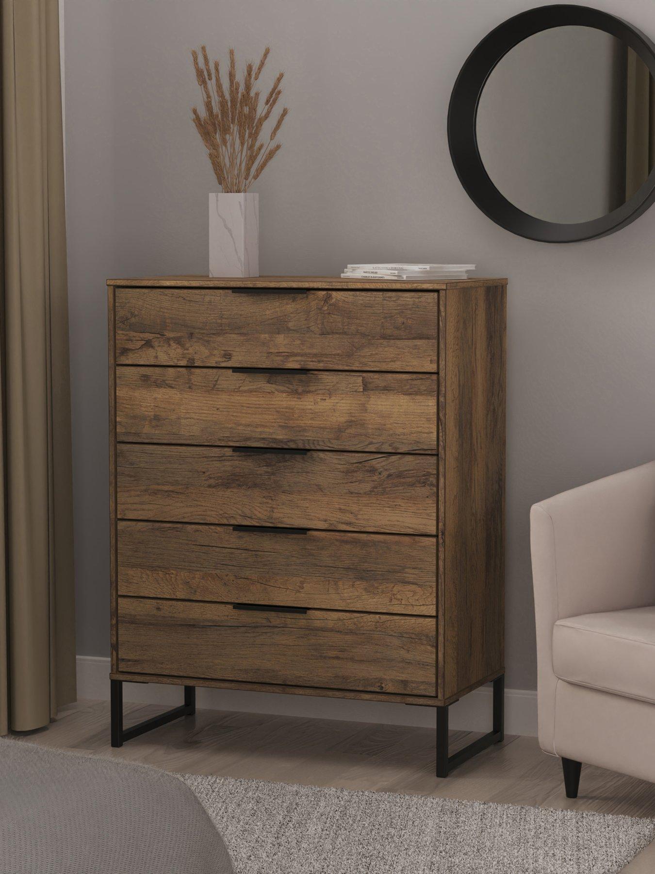 Product photograph of Swift Emerson Ready Assembled 5 Drawer Chest from very.co.uk