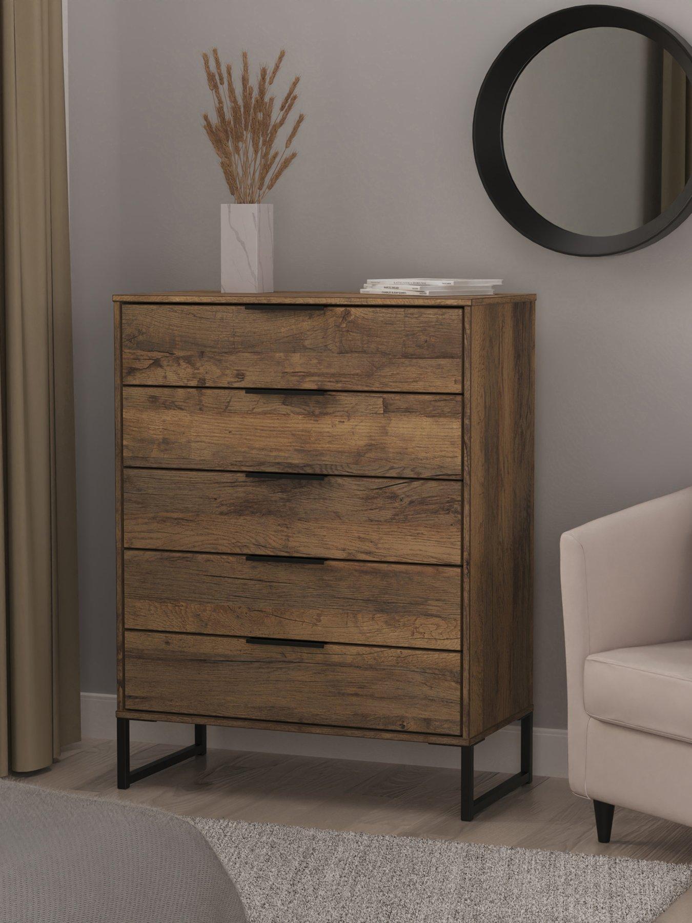 SWIFT Emerson Ready Assembled 5 Drawer Chest