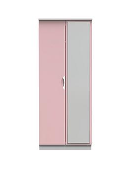 Product photograph of Swift Alva Ready Assembled 2 Door Mirrored Wardrobe from very.co.uk