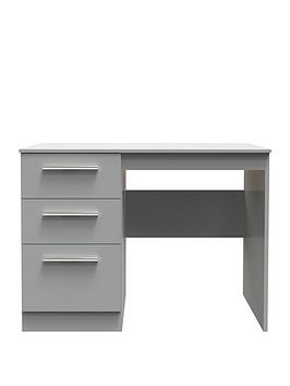 Product photograph of Swift Logan Ready Assembled Dressing Table - Grey from very.co.uk