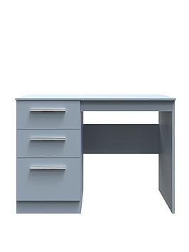 Product photograph of Swift Logan Ready Assembled Dressing Table - Blue from very.co.uk