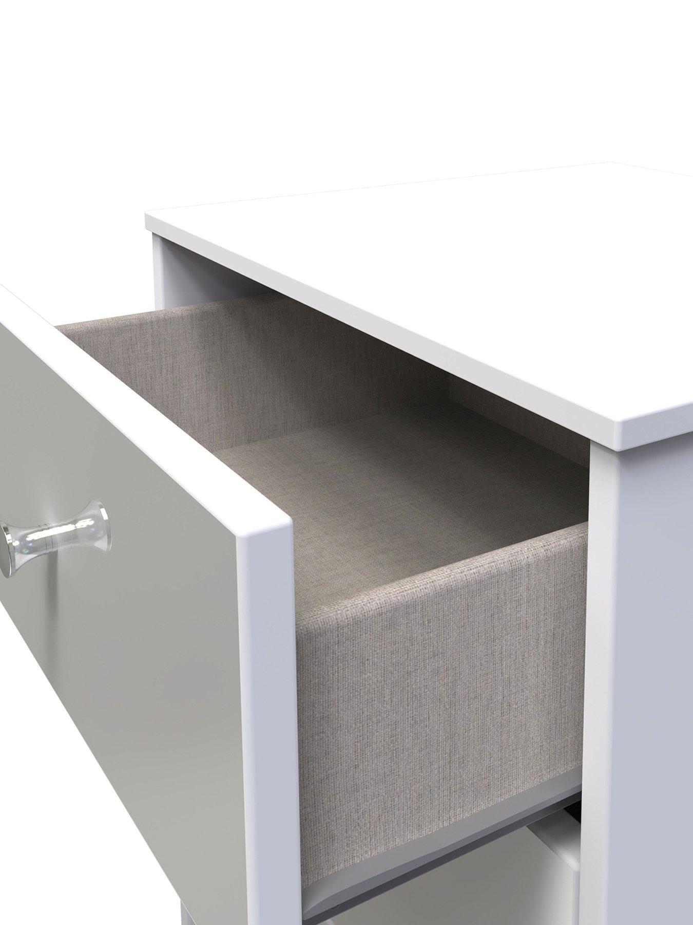 Image 4 of 5 of SWIFT Verity Ready Assembled 3 Drawer Bedside Cabinet