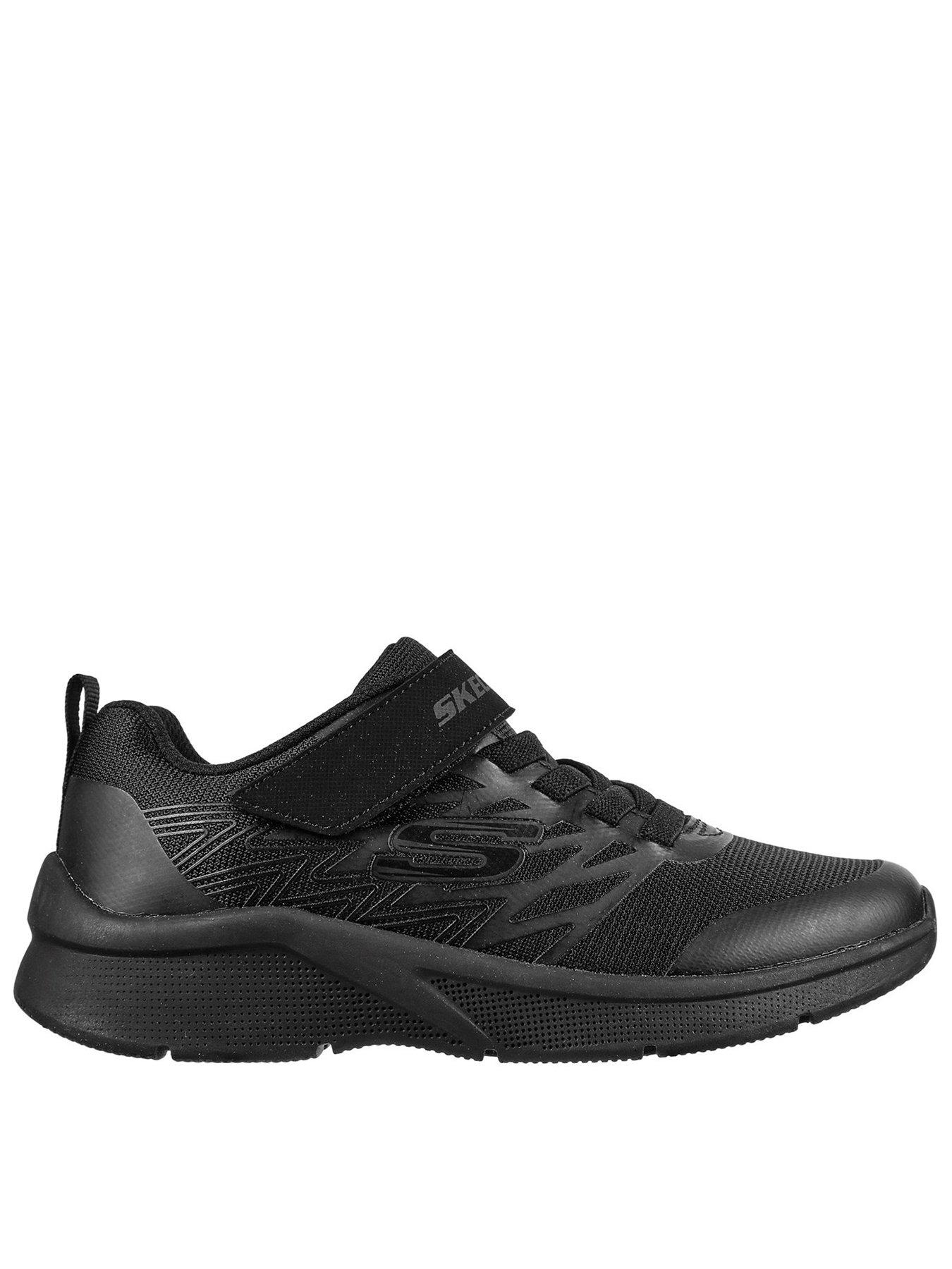 Skechers Microspec Texlor Trainer, Black, Size 10.5 Younger