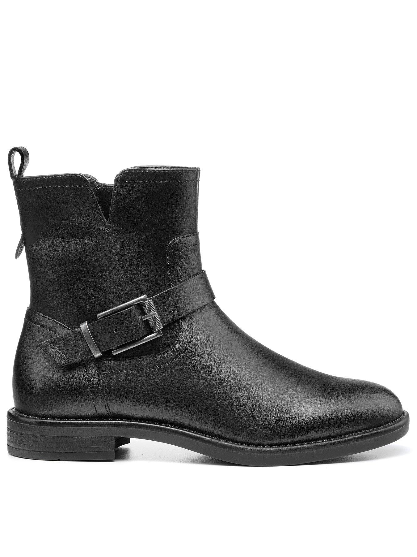 Hotter Tenby Leather Chelsea Ankle Boots Black very