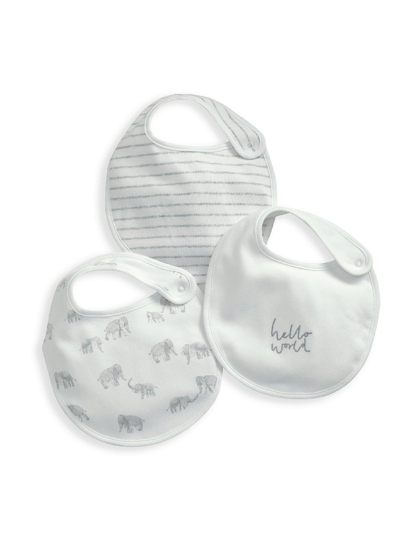 White baby clearance bibs