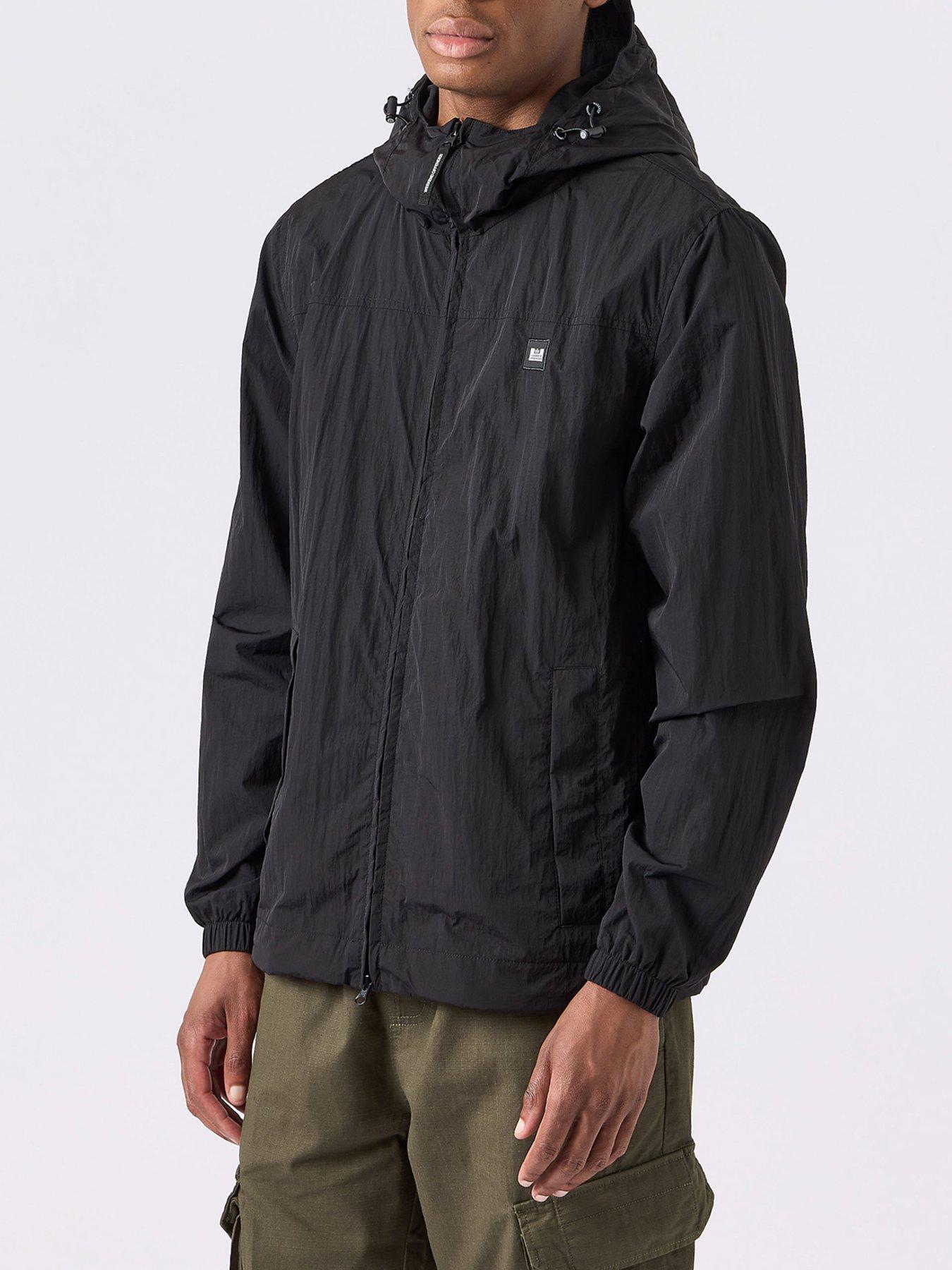 Black windbreaker shop zip up