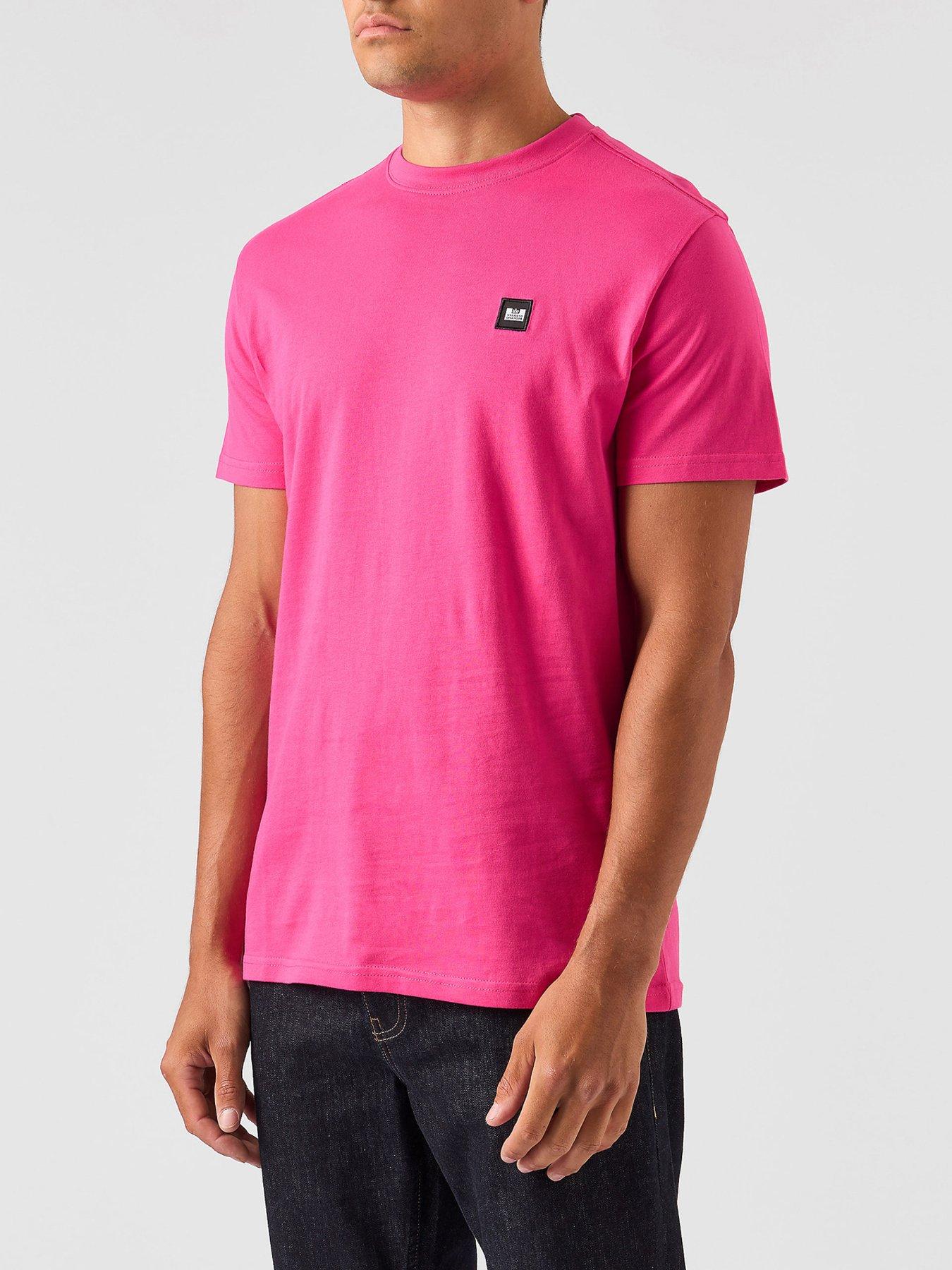 Men's Pink T-Shirts & Polo Shirts | Very.co.uk