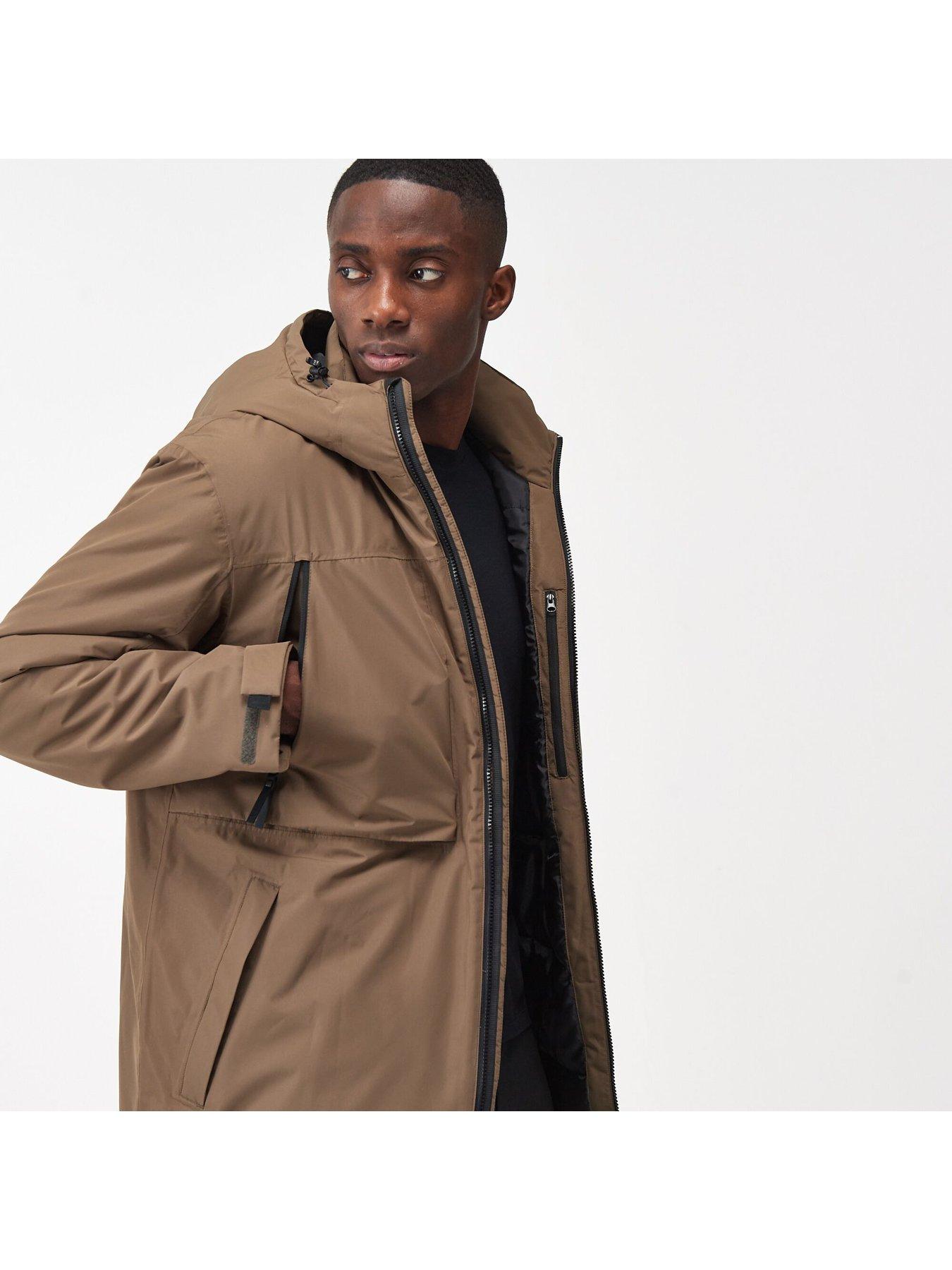 Khaki waterproof clearance coat